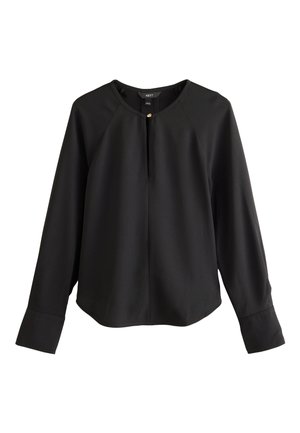 Next, REGULAR FIT - LONG SLEEVE V-NECK OVERHEAD BLOUSE . - Camicetta - black