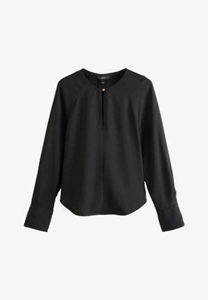 Next, REGULAR FIT - LONG SLEEVE V-NECK OVERHEAD BLOUSE . - Camicetta - black
