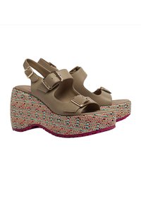 Fornarina Sandali con zeppa - beige