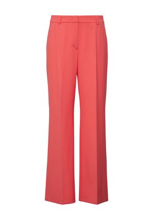 comma FLIESSENDE MIT WEITEM BEIN - Trousers - koralle