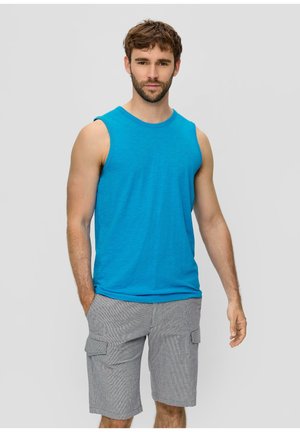 ÄRMELLOSES - Top - azurblau