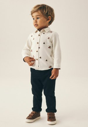 Next, LONG SLEEVE ALL OVER EMBROIDERY CHRISTMAS SHIRT - Shirt - ecru