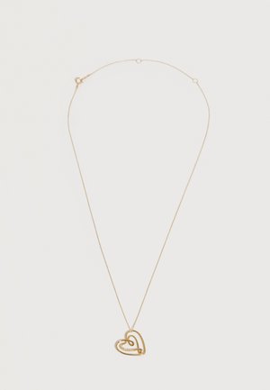 HEART NECKLACE - Halskæder - yellow gold-coloured