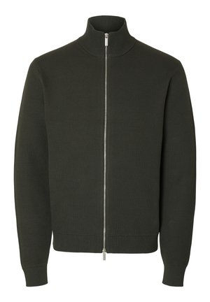 Selected, SLHDANE FULL ZIP - Ζακέτα - deep forest
