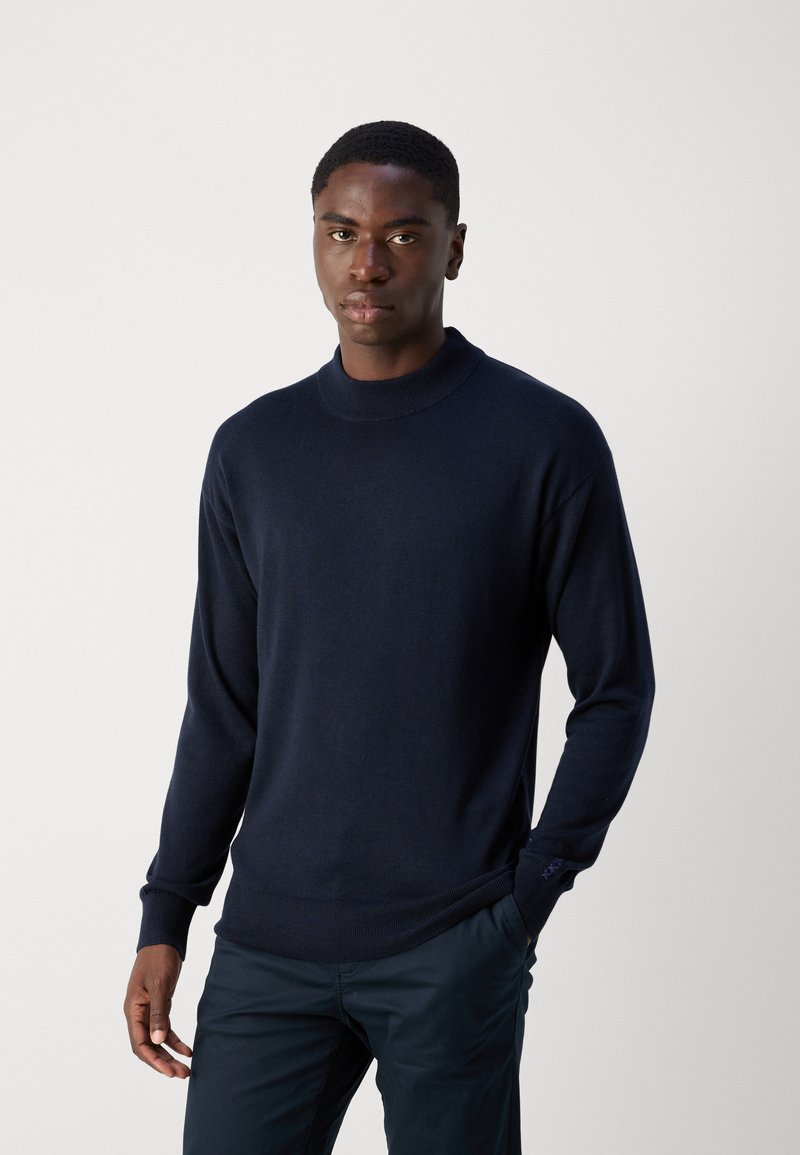 Felpa Uomo Scotch & Soda – Girocollo Structured Crewneck, Tinta Unita, Vestibilità Regolare