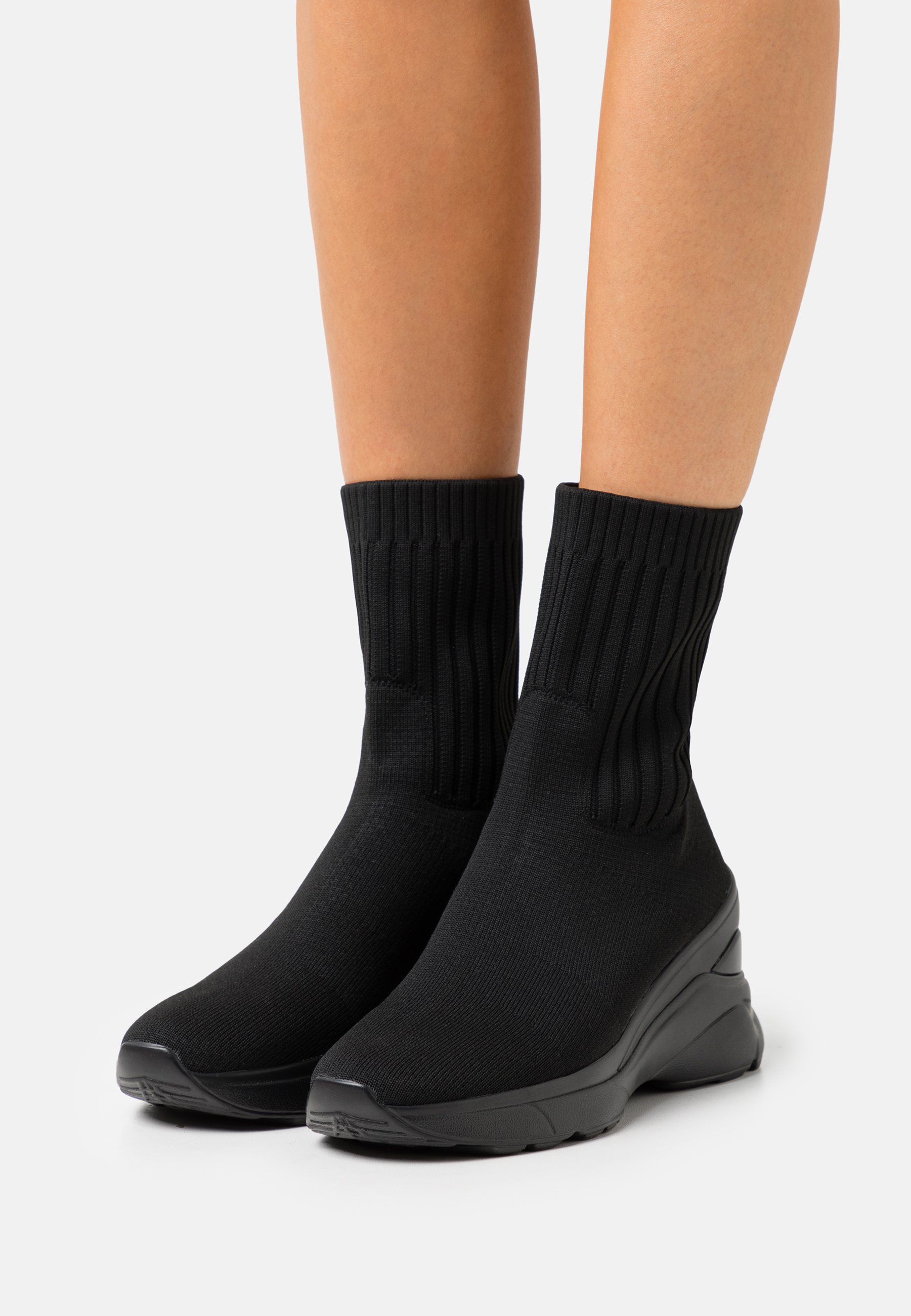Tata Italia Enkellaarsjes met sleehak - black/zwart - Zalando.nl