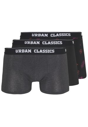 Urban Classics 3 PACK - Boxeri - charcoal/funky/black