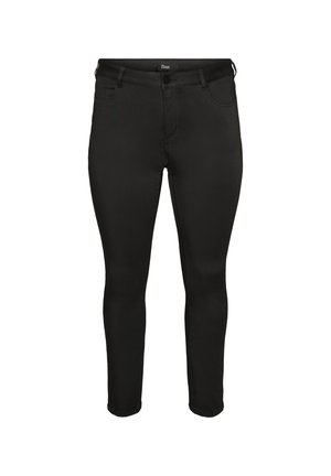 Zizzi, EMILY STAY BLACK JEANS MIT NORMALER TAILLENHÖHE - Jeans Skinny Fit - schwarz