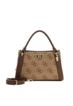 KARNILLA LOGO GIRLFRIEND SATCHEL - Sac à main - latte logo   brown