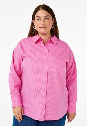 LOCKERES LANGÄRMLIGES MIT STREIFEN - Blus - b pink salsa stripe