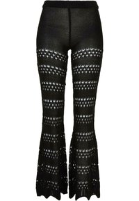 FLARED CROCHET - Bukse - black