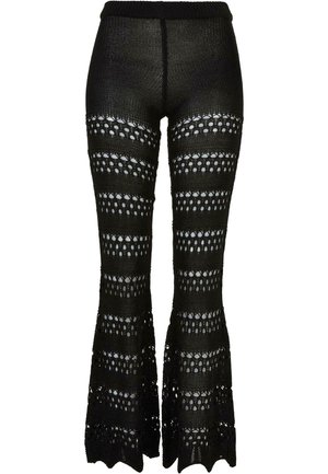 FLARED CROCHET - Pantaloni - black