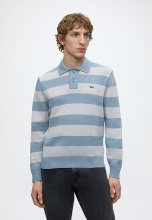 Lacoste, KNIT POLO - Poloshirt - Blue/grey