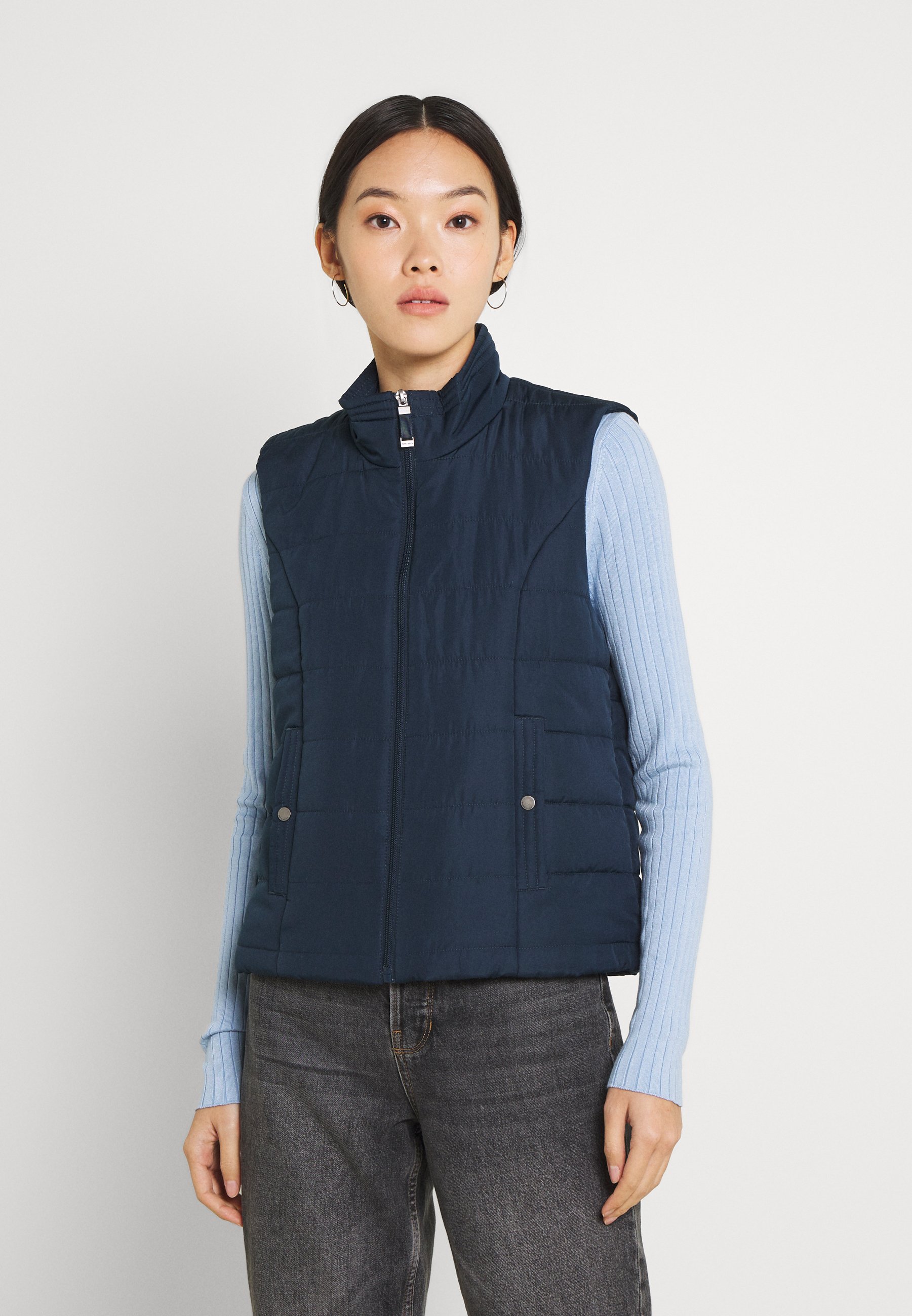 chaleco plumifero mujer