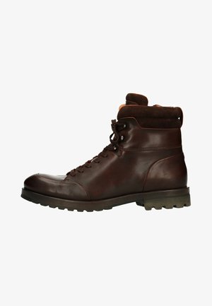 Manfield, MIT HOHEM SCHAFT - Lace-up ankle boots - brown