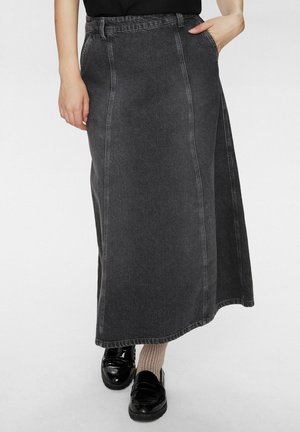 NUBROOKLYN SKIRT� - sukňa v tvare A - grey denim