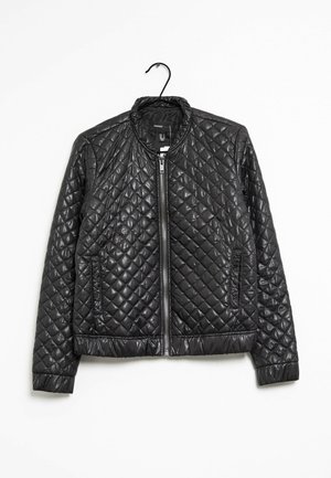 Imitatieleren jas - black