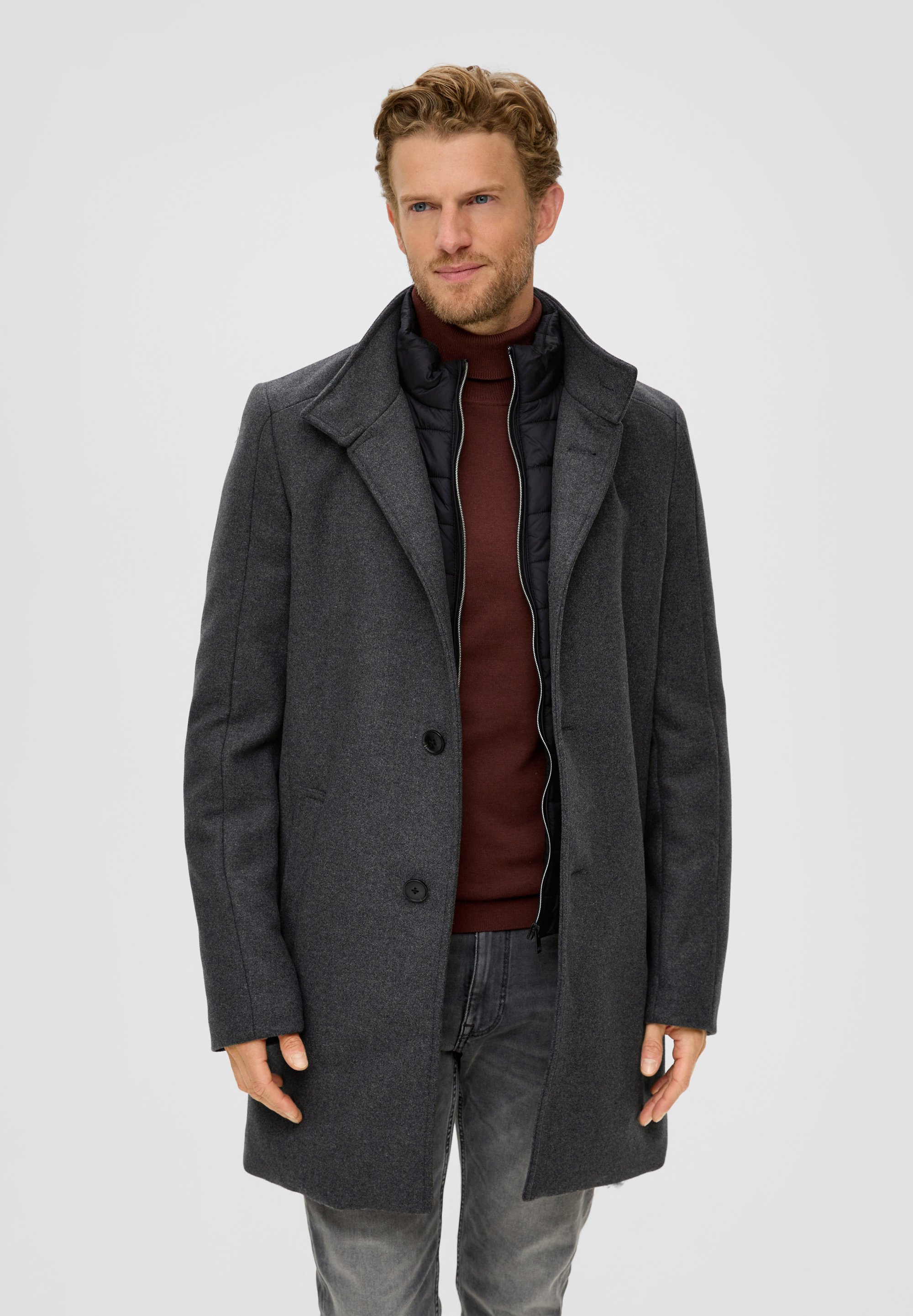 EMPIÈCEMENT INTÉGRÉ Veste d'hiver dunkelgrau