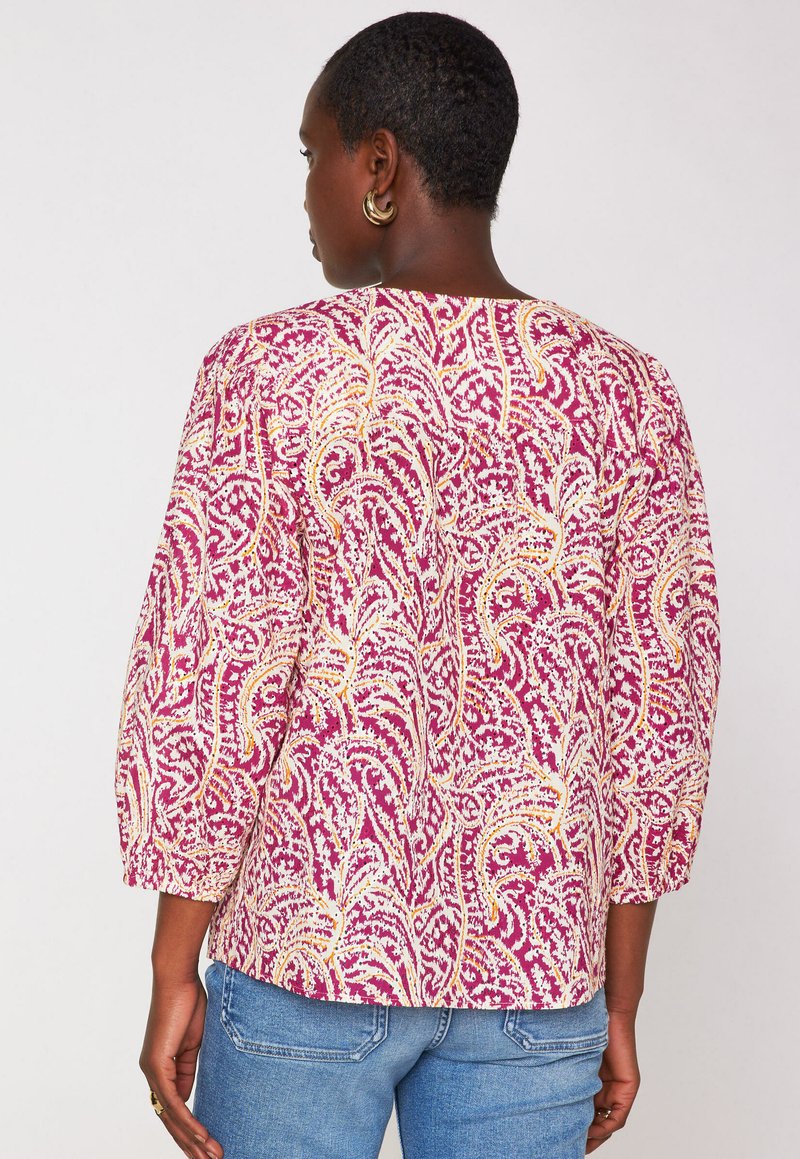 Maison 123 SARAH BRODERIE IMPRIMEE Blouse violet