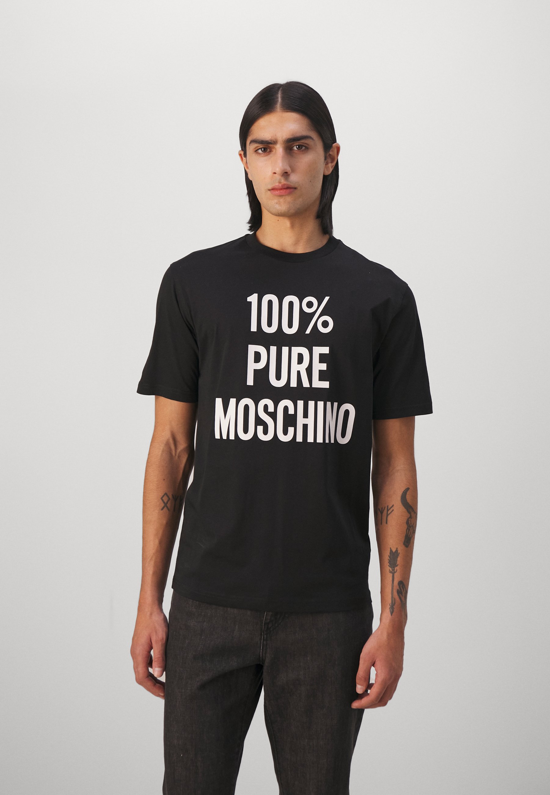 MOSCHINO COLAZIONE - T-shirt imprimé - fantasy black/noir