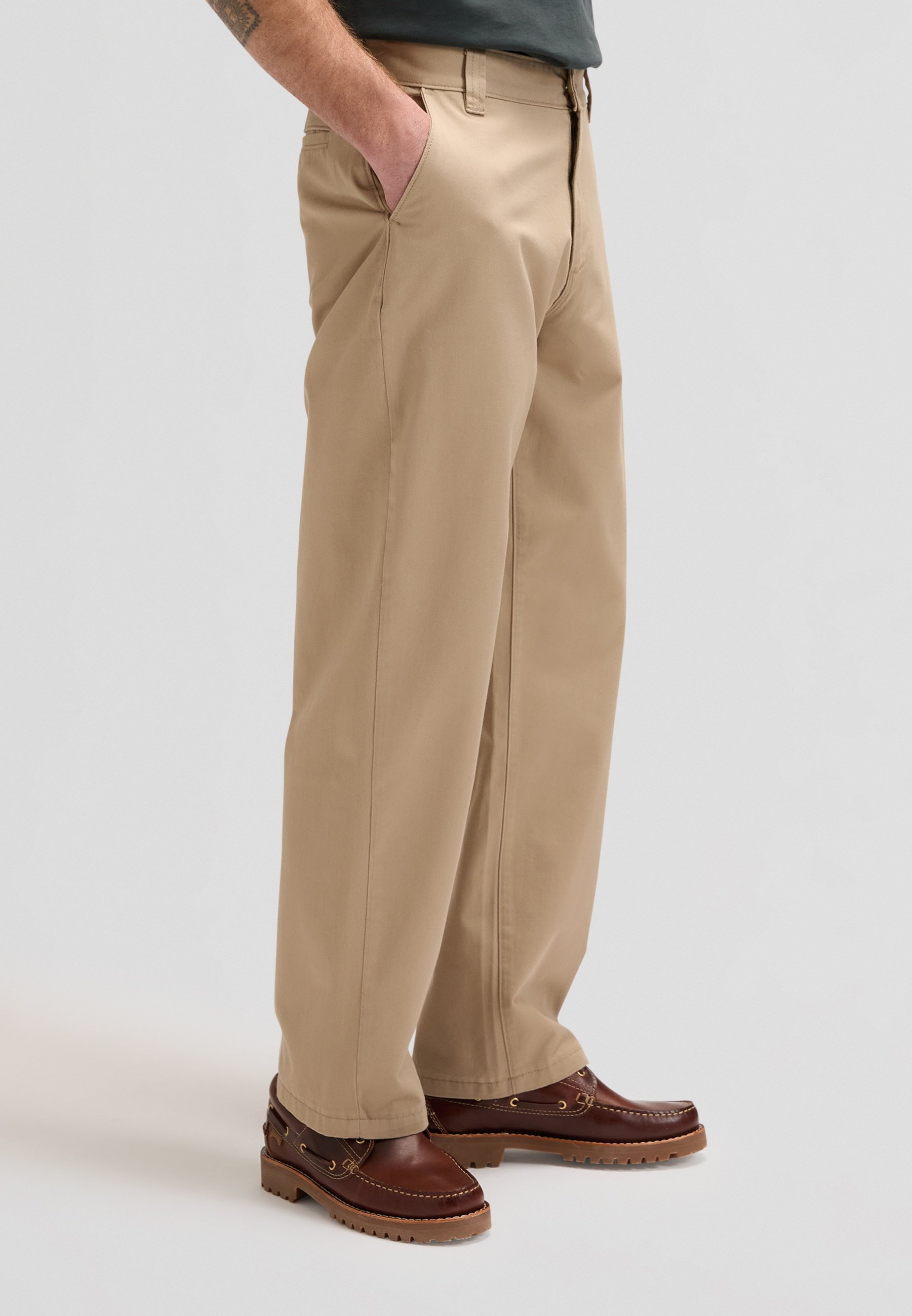 Lee LOOSE WORKWEAR - Chinos - perfect khaki/taupe - Zalando.ie