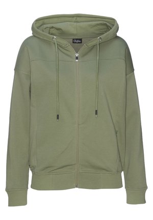 Zip-up sweatshirt - moosgrün
