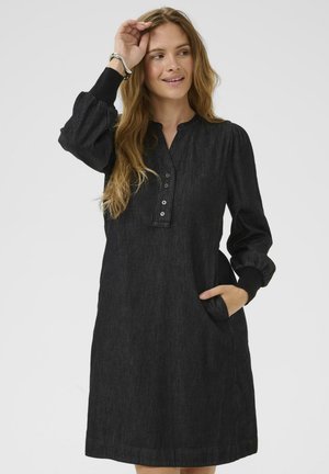 Culture CUHILKA ARPA SHORT - Jeanskleid - black wash