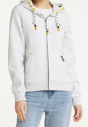 Felpa con zip - white