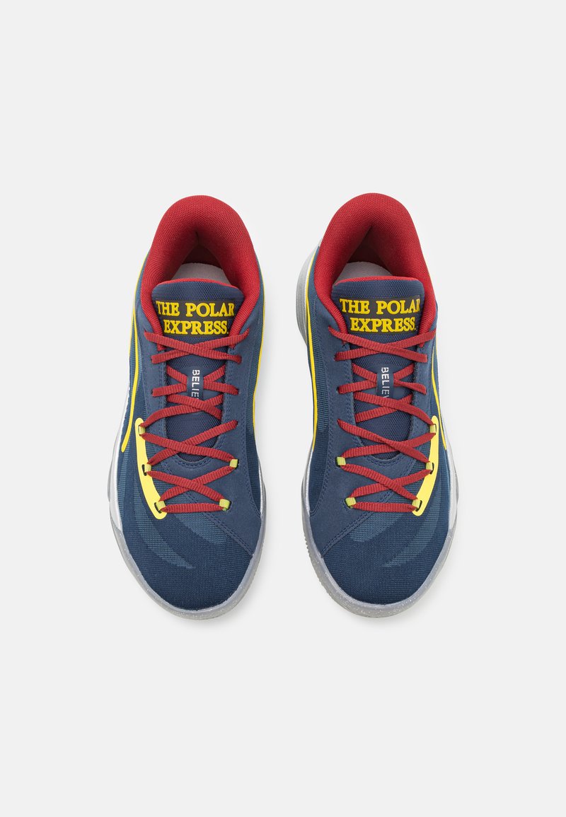 Puma ALL-PRO NITRO POLAR EXPRESS - Basketbalové boty - silver mist/golden fog/club navy/intense red/yellow blaze