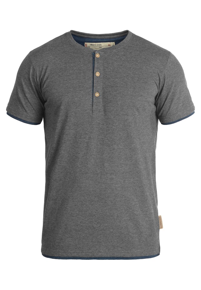 INDICODE JEANS IDTONY - T-shirt basic - grey mix/donkergrijs gemêleerd ...