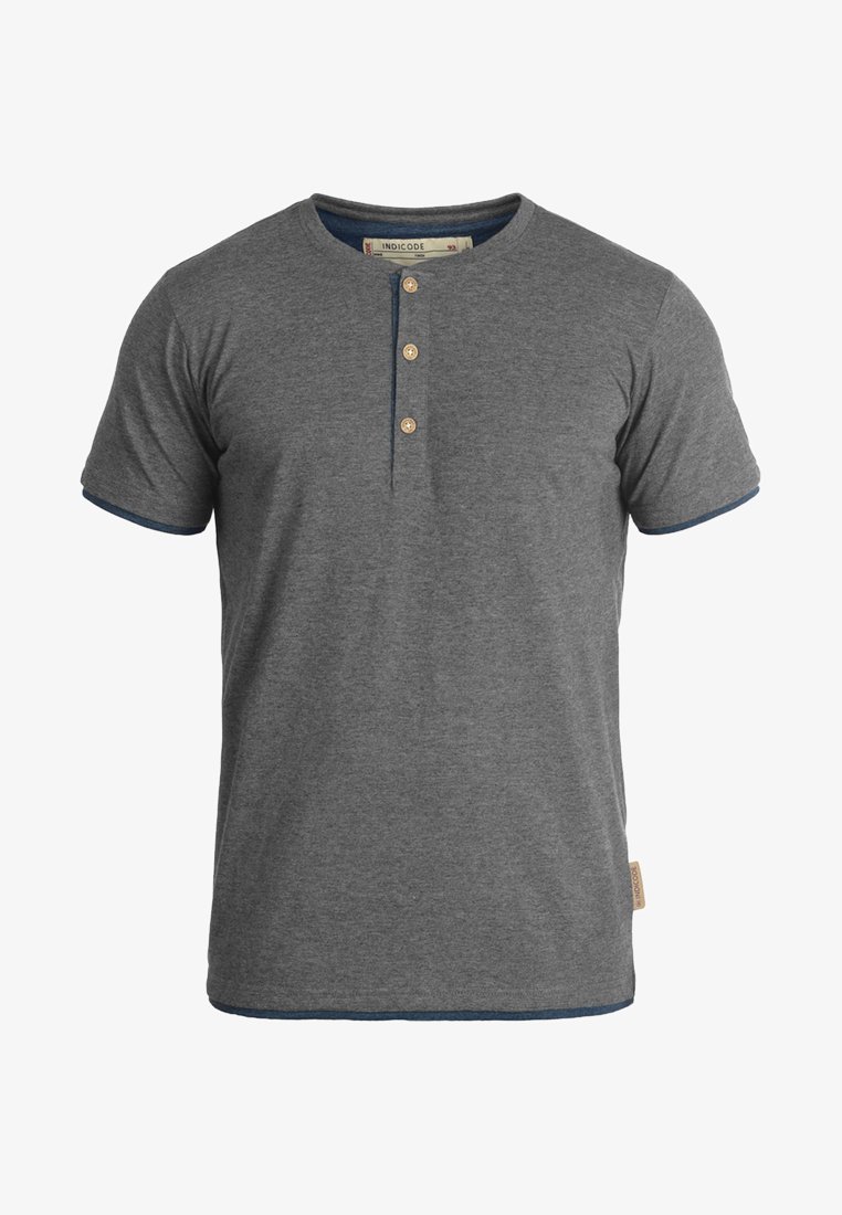 Intercode Denim INDICODE JEANS IDTONY - T-shirt basic - grey mix/donkergrijs gemêleerd ...