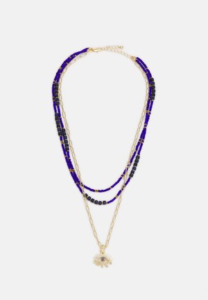 PCFUPPA COMBI NECKLACE - Necklace - gold-coloured/mazarine blue