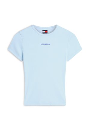Tommy Jeans, SLIM SCRIPT TEE - Βασικό μπλουζάκι - kingly blue