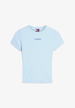 Tommy Jeans, SLIM SCRIPT TEE - Βασικό μπλουζάκι - kingly blue