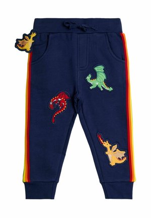 REGULAR FIT - PET IN POCKET JOGGERS  . - Verryttelyhousut - navy blue dragon