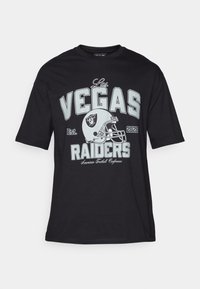 NFL LAS VEGAS RAIDERS HELMET TEE - Klubové oblečenie - black