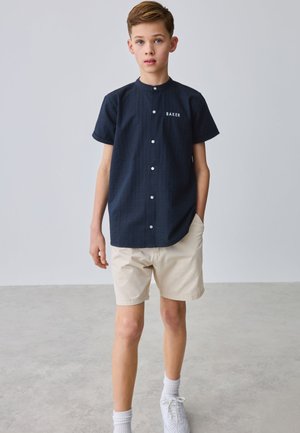 Baker by Ted Baker, REGULAR FIT - GRANDAD COLLAR - Camisa - navy