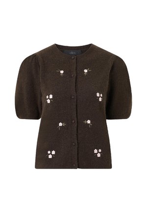 Ellos Collection, CARDIGAN MIT STICKEREIEN. - Cardigan - brown