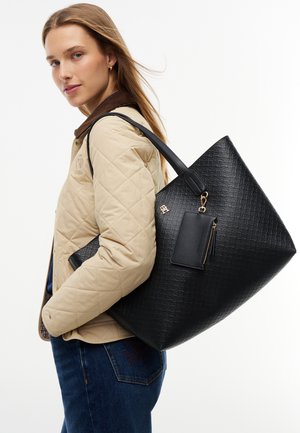 Tommy Hilfiger, ICON TOTE MONO - Veľká kabelka - black