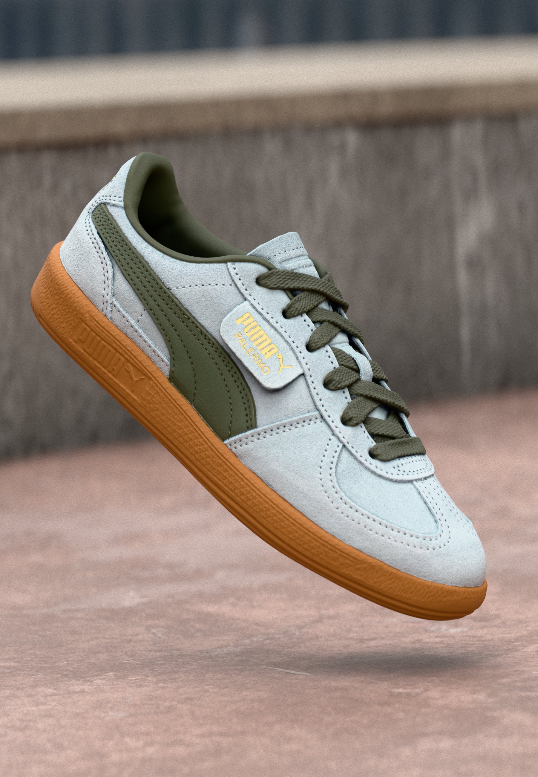 Puma PALERMO UNISEX Zapatillas peaceful blue/loden green/azul