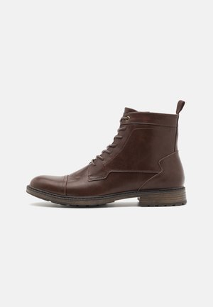 Lace-up ankle boots - brown