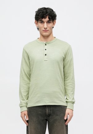 CLASSIC HENLEY - Μπλούζα με μακριά μανίκια - light green