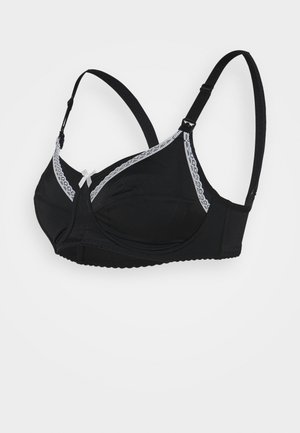 NEW CARESSE SOUTIEN GORGE EMBOÎTANT SANS ARMATURE - Soutien com aro - black/ivoire