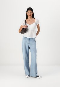 Hollister Co. Easy Babydoll Top - Μπλούζα - bright white