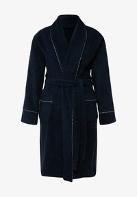 Bademantel, Waffel-Piqué, Kapuze, 2-Wege-Zipper, grau melange | Ulla Popken Bademantel, Waffel-Piqué, Kapuze, 2-Wege-Zipper, grau melange | Ulla Popken