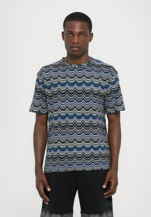 SHORT SLEEVE - T-shirt imprimé - blue/green