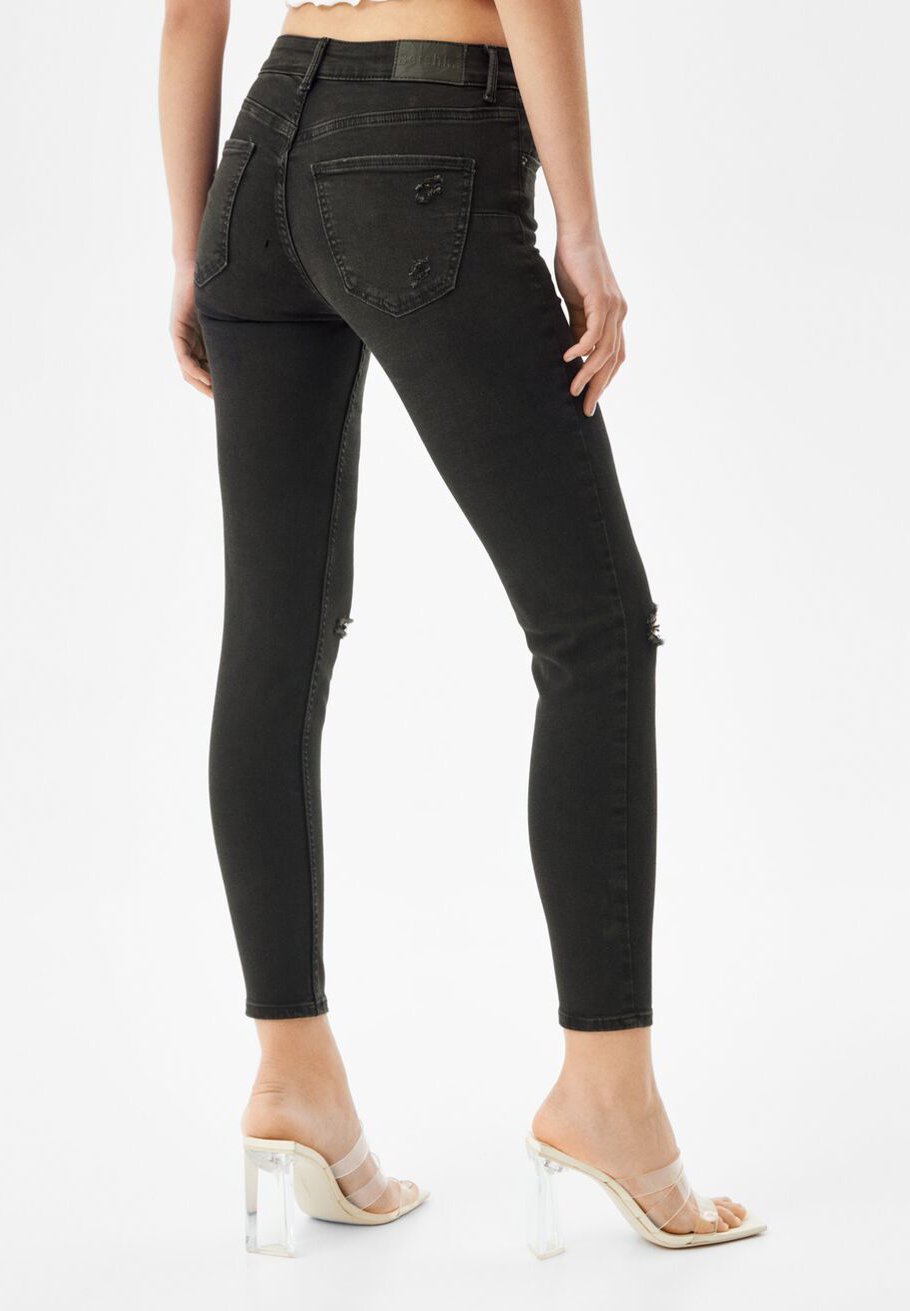 Bershka PUSH UP - Jeans Skinny Fit - black/nero - Zalando.it