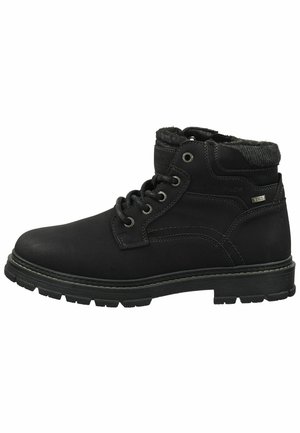 TOM TAILOR, Schnürstiefelette - black