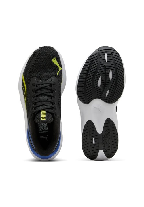 PUMA POUNCE LITE JR KIDS INDOOR TRAINERS 401512 11 BLACK-LIME SAPPHIRE UNISEX - Trainers - black-lime smash-sapphire — foto 3
