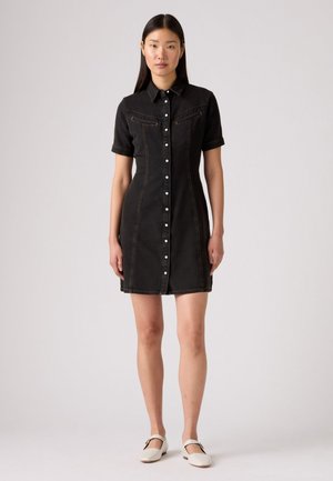 RINOA DENIM SS DRESS - Vestido vaquero - last act